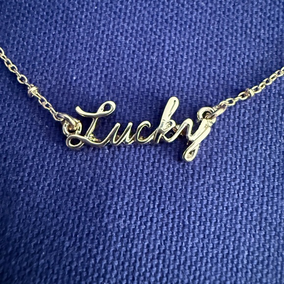 J. Crew Jewelry - 🆕J. Crew- Gold "Lucky" Necklace, adjustable chain, NWT